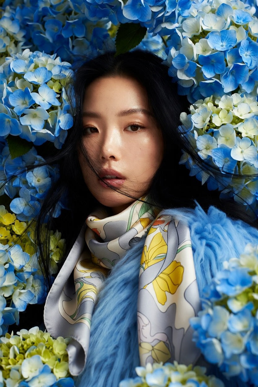 The Spring Scarf (Blue)