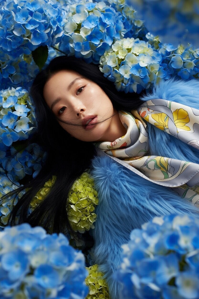 The Spring Scarf (Blue)