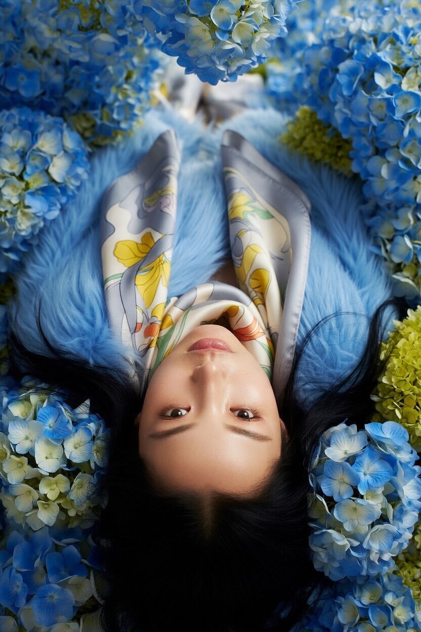 The Spring Scarf (Blue)